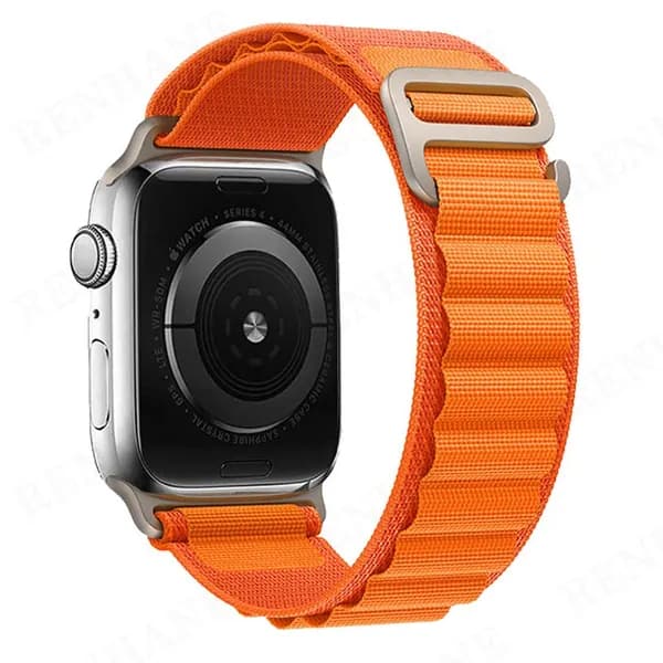 Тканевый ремешок для смарт-часов Apple Watch Series 1-10 , SE , Ultra и Ultra 2 42mm , 44mm , 45mm , 49mm ; Нейлоновый браслет для умных часов Эпл Вотч