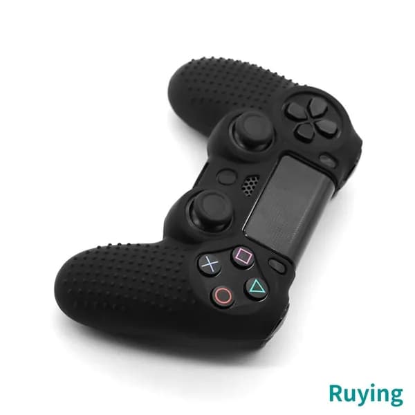 Чехол из силикона для геймпада PlayStation 4, PS4 Pro и PS4 Slim, чёрный