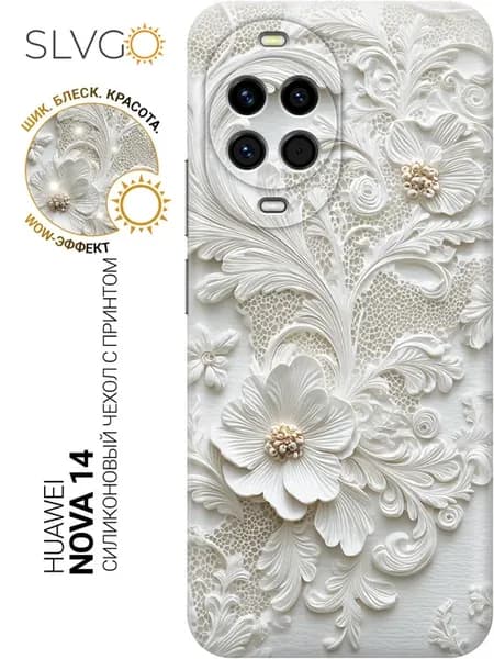 Чехол на Huawei nova 14 с цветами