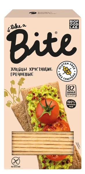 Хлебцы Take a Bite гречневые без глютена, 150г