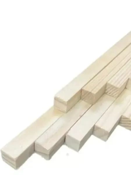 Рейка деревянная, строганная, камерная сушка 20x20x500 мм, сосна, 10 шт.