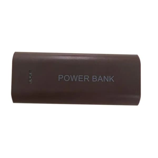 Набор для сборки Power Bank своими руками, съемная задняя крышка, корпус на 2 батареи, коричневый цвет (батареи не входят в комплект)