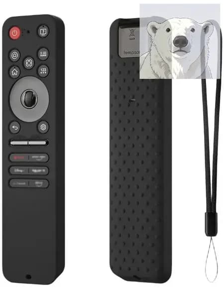 Чехол для пульта телевизора LG MR25GA силиконовый матовый черный