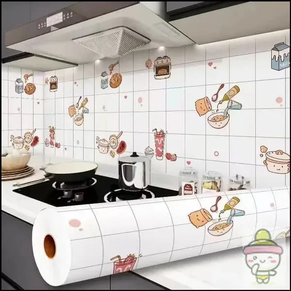 Обои для кухонного стола: маслостойкие к загрязнению, высокотемпературные, влагонепроницаемые, плесеноустойчивые 0,6 х 1 м