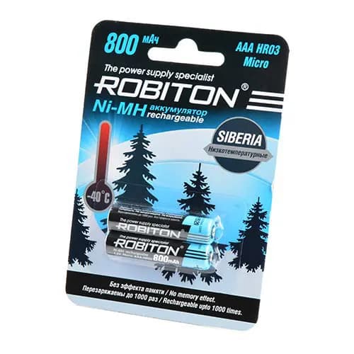 Аккумулятор ROBITON SIBERIA 800MHAAA-2 низкотемпературные BL2