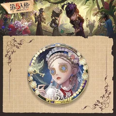 Новый значок Identity V в стиле аниме, гладкий лазерный ПЭТ-значок-кулон, 1 штука, 58 мм
