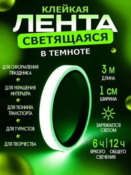 Маркеры безопасного выхода высокой яркости, светящиеся в темноте клейкая лента
