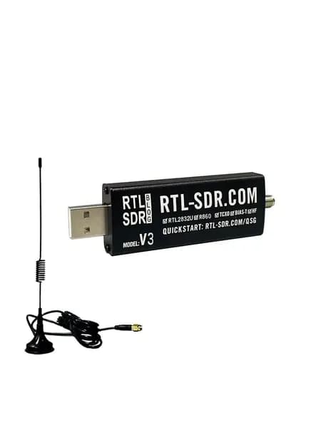 RTL-SDR приемник RTL-SDR COM V3 с антенной в комплекте