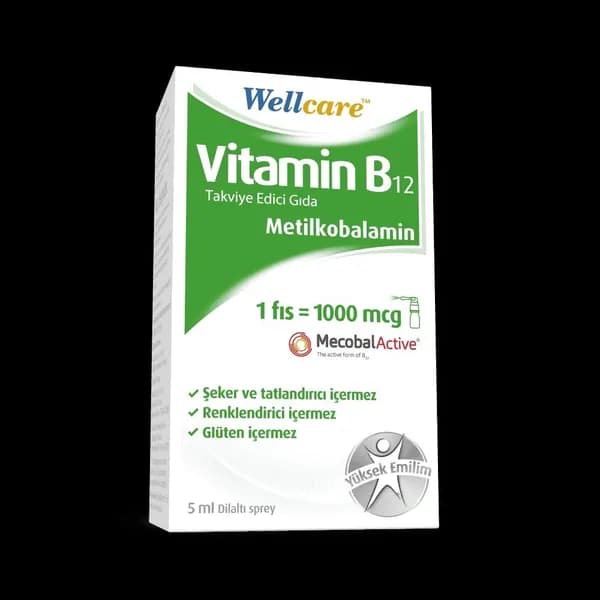 Wellcare Витамин B12 1000 мкг спрей 5 мл