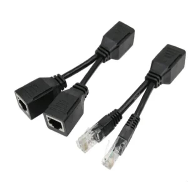 Двойной POE разветвитель адаптер инжектор для видеонаблюдения RJ45 AC043