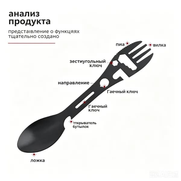 Ложка для мороженого, 14 см, 1 предм.