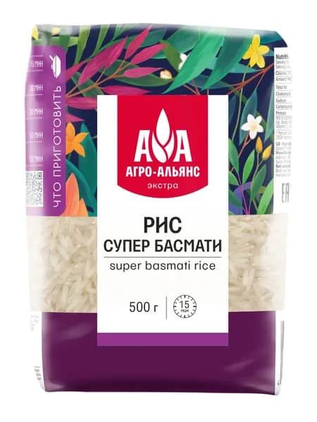 Рис Супер Басмати Агро-Альянс 500г