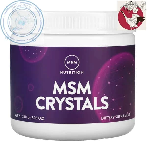 МСМ кристаллы, MSM Crystals MRM, 1000 мг, 200 грамм-C-M