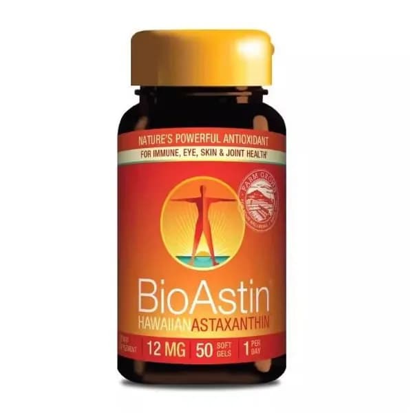 Nutrex Hawaii, BioAstin, гавайский астаксантин, 12 мг, 50 веганских мягких таблеток