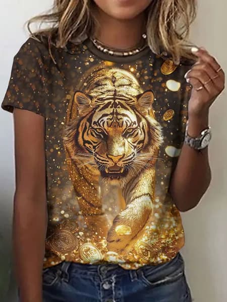 Футболка Женская футболка с V-образным вырезом и короткими рукавами