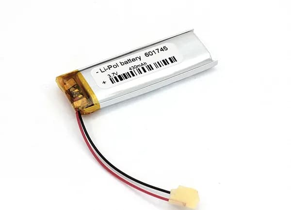Аккумулятор Li-Pol (батарея) 6х17х50мм, 2pin, 3.7V, 430mAh, код 079657