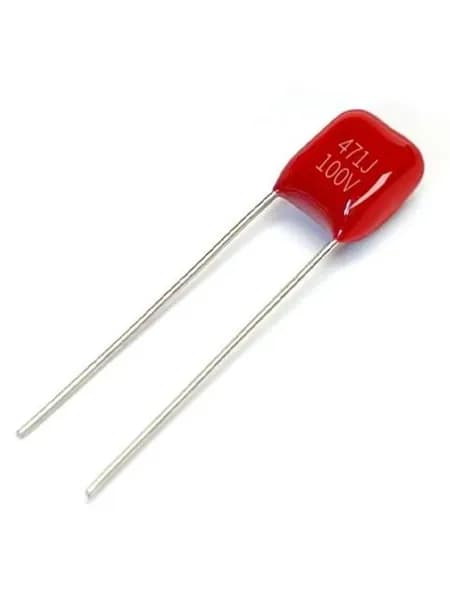 10 шт Пленочный конденсатор CBB 471J 100V 470pF ( 470 пф -100 вольт ), 5%, Расстояние между штифтами 5мм