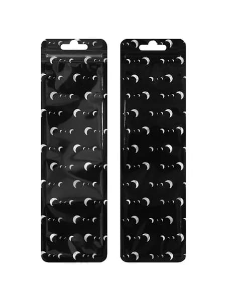 Пакет Zip Lock 6.5*22 см, Полумесяц Черный, 10 штук