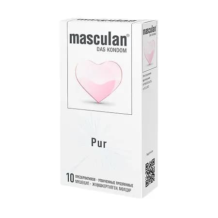 Презервативы Masculan Pur Утонченные прозрачные, 10 шт