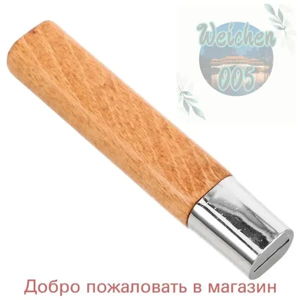 Ручка для ножа из дерева и металла, водостойкая прочная конструкция 13,20x2,70x2,10 см, эргономичная рукоять для ремонта ножей и DIY обновления