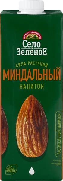 Напиток растительный СЕЛО ЗЕЛЕНОЕ Миндаль 1,8%, 1000мл2шт