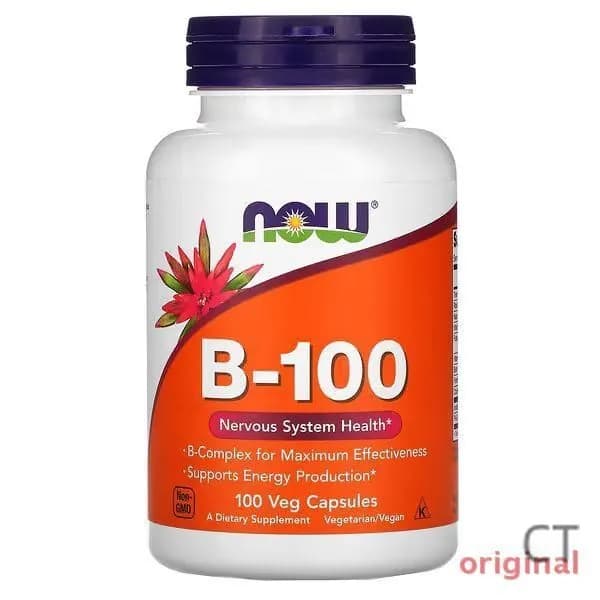NOW Foods, B-100, 100 растительных капсул