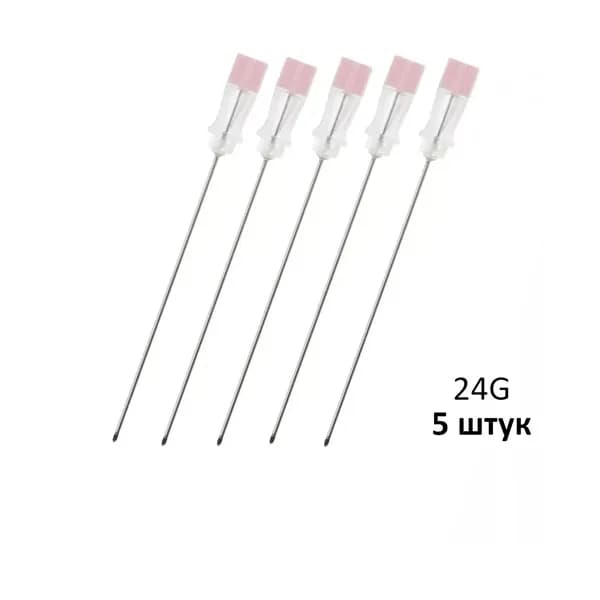 Игла спинальная без проводника с остриём Quincke (Квинке) 24G, 5 шт