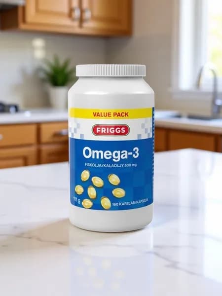 Рыбий жир в капсулах Friggs Omega-3, 160шт (Финляндия)