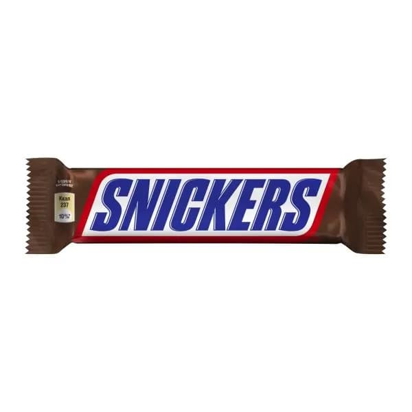 Шоколадный батончик Snickers 50.5г