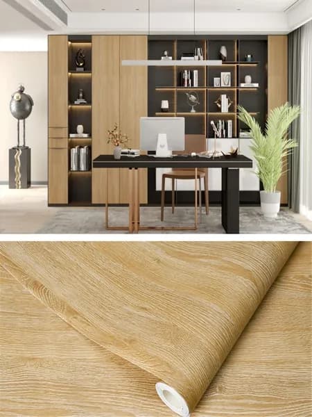 Декоративная пленка Wood Grain PVC для стен, самоклеящиеся наклейки 2M, водонепроницаемые, для дома, дверей, шкафов, шкафов, мебели