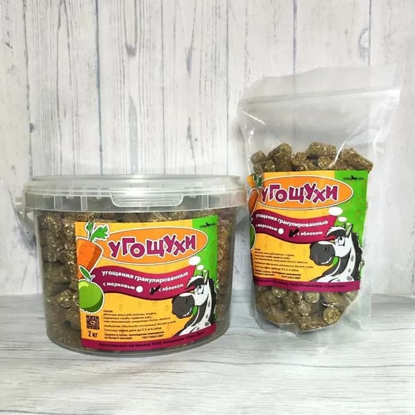 Угощухи гранулированные (морковь) 0.5кг "Гран-При"