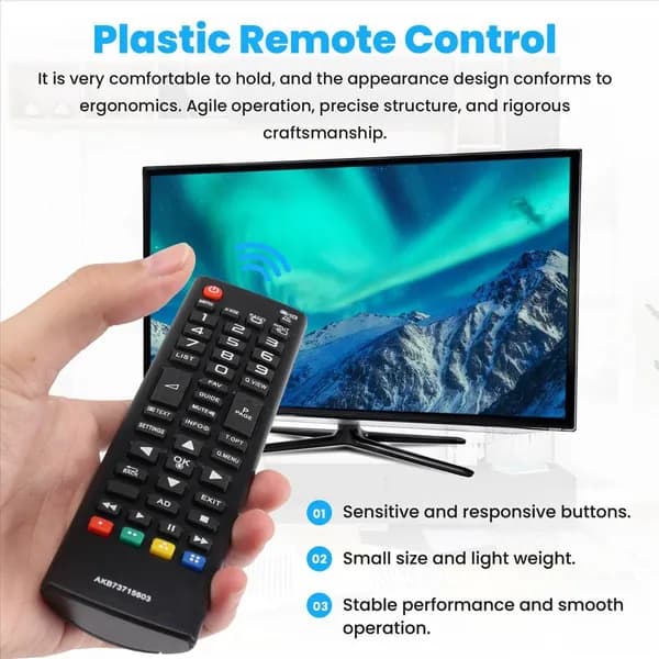 (B R O W) Универсальный пульт AKB73715603 совместим с 43LF540V 43UF675V 49LF540V HD LED TV