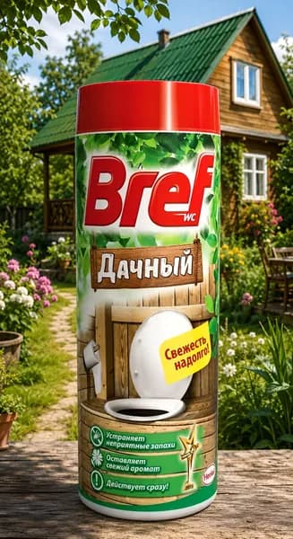 Порошок для туалета Bref (Бреф) Дачный, 450 г х 1 шт.
