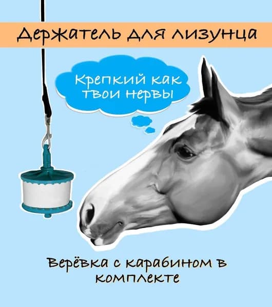 Держатель для лизунца, ликита цв. бирюзовый