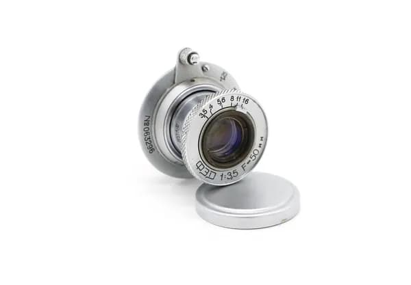 Советский объектив Индустар 10 ФЭД f3.5/50 (СССР, 1955г.)