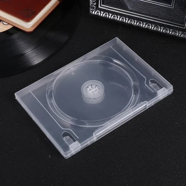 Набор из 6 прозрачных пластиковых коробок для хранения cd и dvd дисков с двойным отсеком