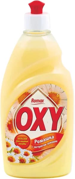 Бальзам для мытья посуды Romax OXY, Ромашка, 450 г