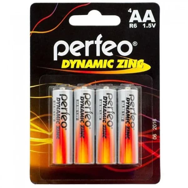 Батарейки Perfeo R6/4BL Dynamic Zinc (4 шт. в уп-ке)