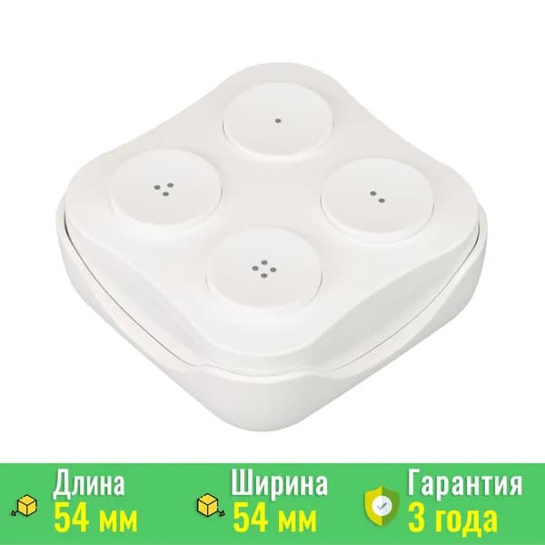 INTELLIGENT ARLIGHT Панель TUYA-228-4-RF-WH-SUF (kinetic, 433MHz) (IARL, IP20 Пластик) 029698