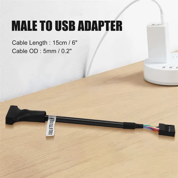 (T S B I) 15 см USB 3.0 20-контактный штекер на 2.0 9-контактный кабель-переходник с гнездом