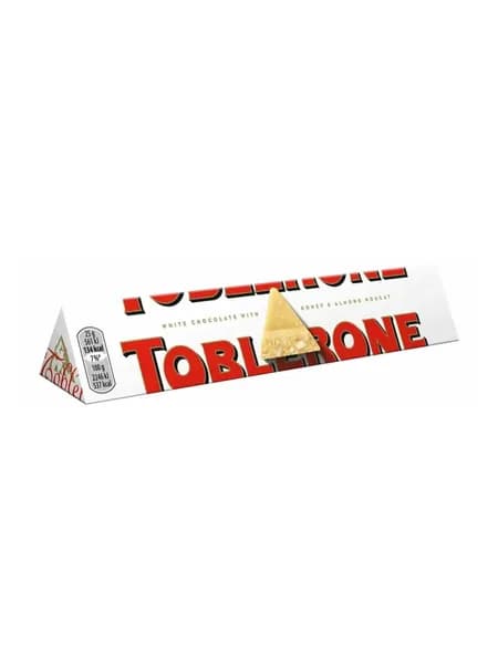 Шоколад Toblerone белый с медово-миндальной нугой, 100г