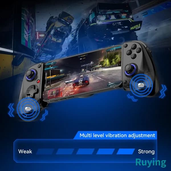 Беспроводной геймпад D11S для Switch, Android, iOS и ПК с активным охлаждением и функцией растяжки