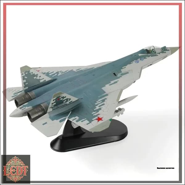 1 / 72 SU-57 Модель самолета с дисплейным стендом Военный стелс SU57 Plane Model Collection Подарок для взрослых