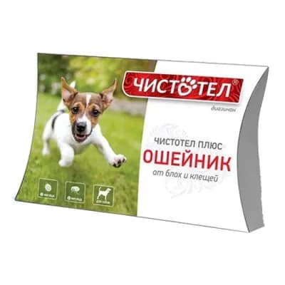 Чистотел плюс ошейник от блох и клещей для собак, 50см