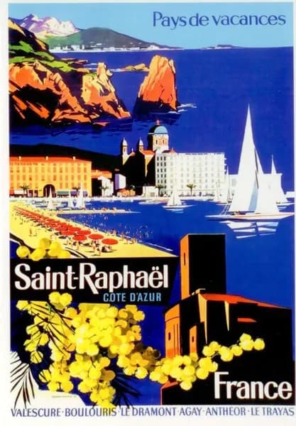 Французская открытка Saint-Raphael (France)
