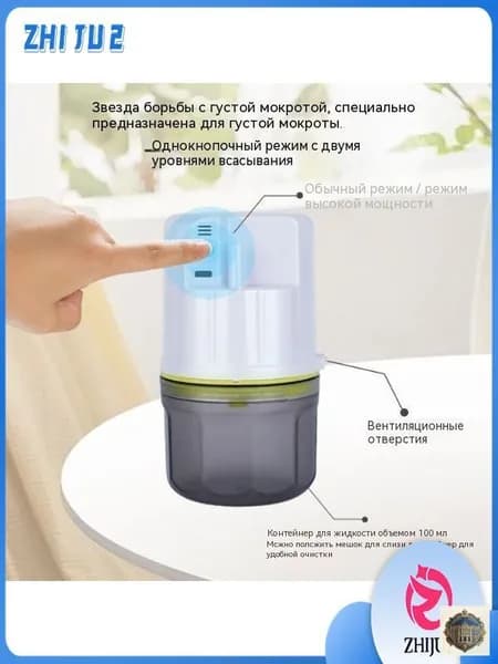 Электрический аспиратор мокроты/ устройство отсоса/отсасыватель мокроты
