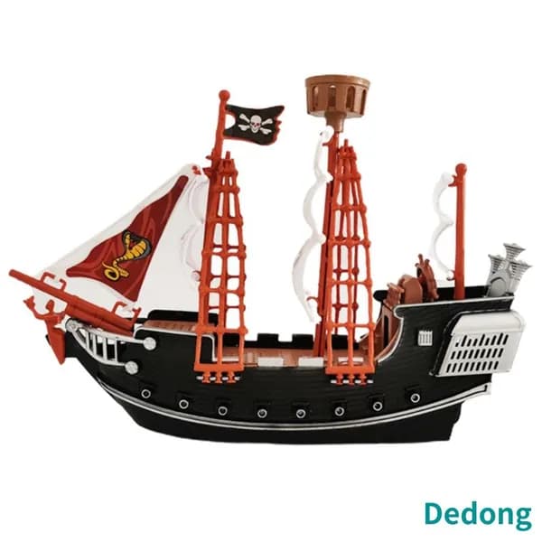 Пластиковая модель пиратского корабля из Пиратов Карибского моря с функцией скольжения