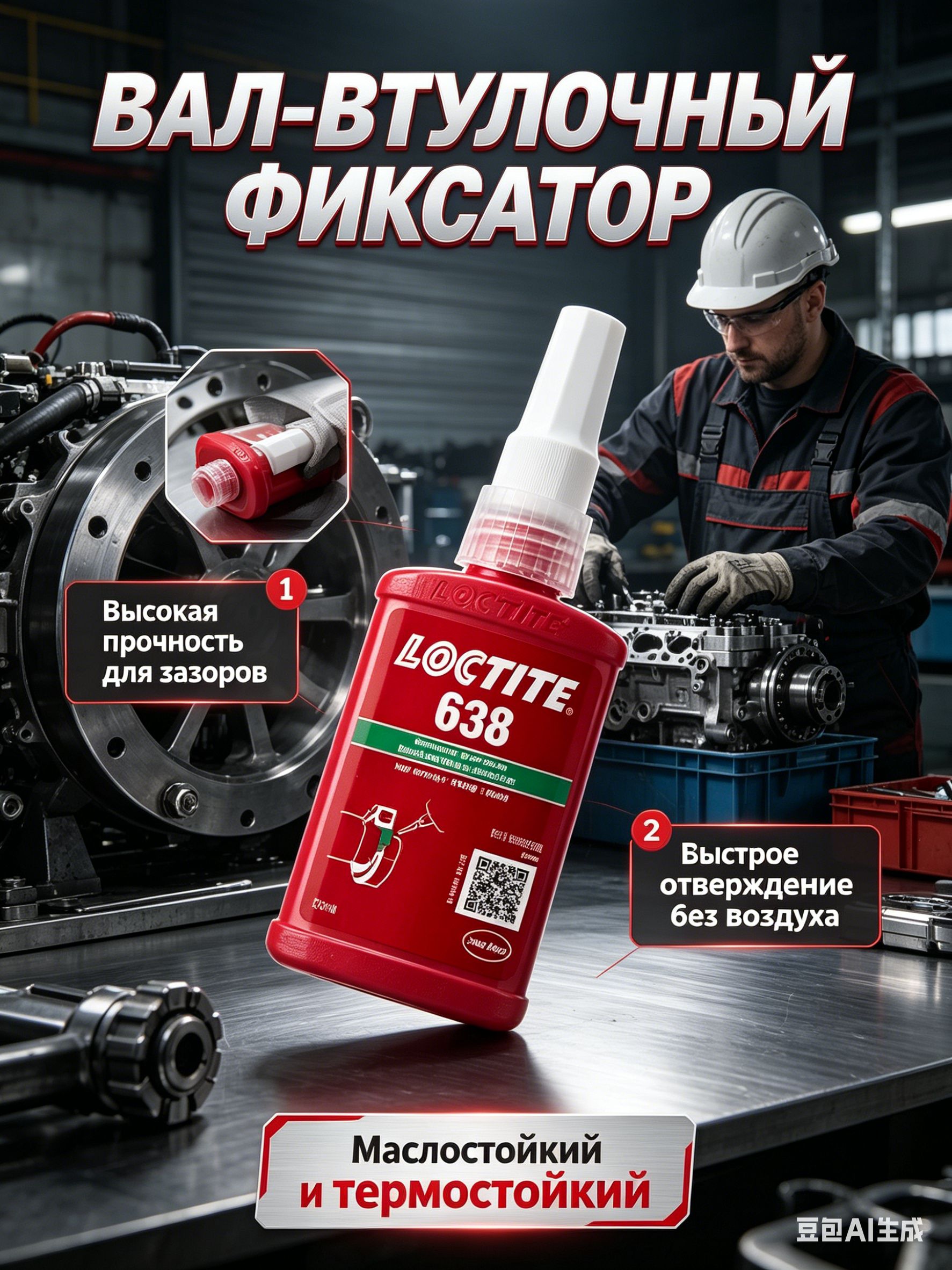 Фиксатор резьбы Гель, 49 мл