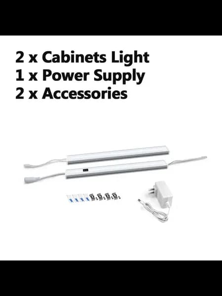 LED светильники для шкафов 2 4 6 шт, датчик движения