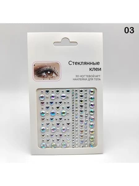 Наклейка с бриллиантовым драгоценным камнем, Красочный горный хрусталь, Праздничные украшения для макияжа